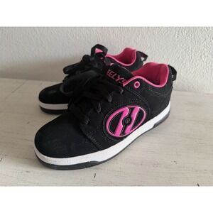 Heelys Pro 20 Skate Shoe Youth Girls Size 5 Black & Pink Roller